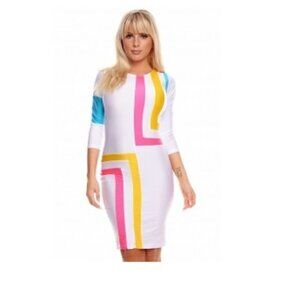 White Colorpop Dress